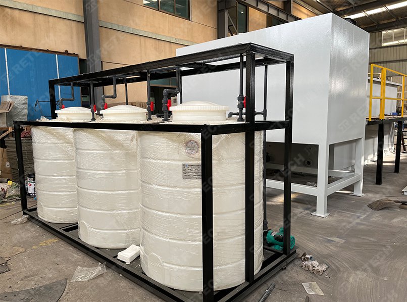 Sistema de tratamiento de aguas residuales para planta de lavado de reciclaje de plástico